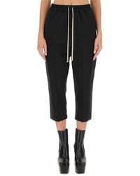 Rick Owens - Pantalone Drawstring Astaires Cropped - Lyst