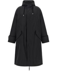Ami Paris - Long Parka Puffer Jackets Grigio-Uomo - Lyst