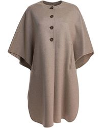 Max Mara - Cashmere Midi Cape - Lyst