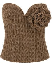 GIUSEPPE DI MORABITO - Tricot Bustier Top Tops - Lyst