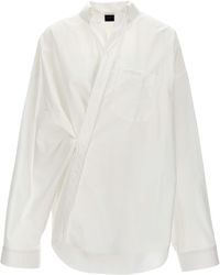 Balenciaga - Wrap Camicie Bianco - Lyst
