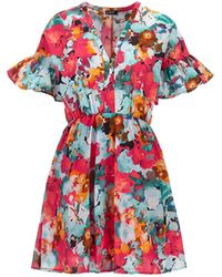 Liu Jo - Floral Printed Dress Dresses - Lyst