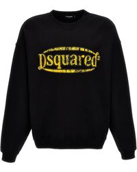 DSquared² - Logo Sweatshirt Maglioni Nero - Lyst