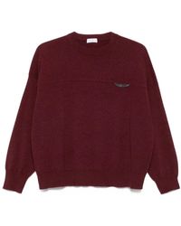 Brunello Cucinelli - Cashmere Sweater With Shiny Detail - Lyst