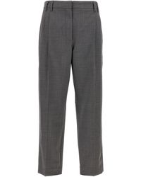 Brunello Cucinelli - Pin Tuck Trousers Pants - Lyst