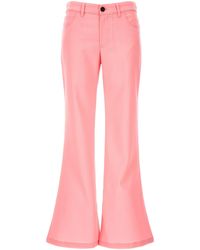 Marni - Logo Embroidery Wool Trousers - Lyst