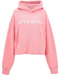 Givenchy - Archetype Cropped Hoodie - Lyst