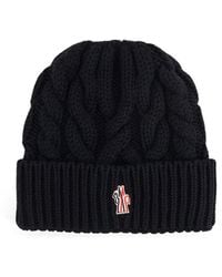 Moncler - Virgin Wool Beanie Hat - Lyst