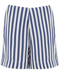 MVP WARDROBE - "Striped Charmeuse Shorts By Le - Lyst