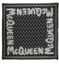 McQueen - Graffiti Biker Scarf - Lyst