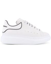 McQueen - Oversize Leather Low-Top Sneakers-Uomo - Lyst