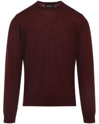 Giorgio Armani - Ruby Virgin Wool Sweater-Uomo - Lyst