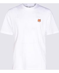 Maison Kitsuné - T-Shirts And Polos Light And Natural-Uomo - Lyst