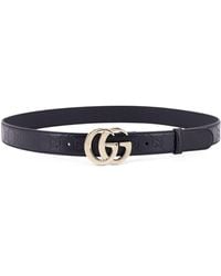 Gucci - Gg Milano Leather Belt - Lyst