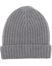 Malo - Ribbed-knit Cashmere Beanie - Lyst