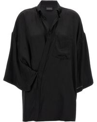 Balenciaga - Wrap Shirt, Blouse - Lyst