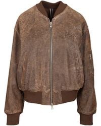 DFOUR® - Leather Bomber Jacket Jackets - Lyst