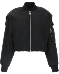Jean Paul Gaultier - The Hooded Bomber Puffer Jackets Nero-Donna - Lyst