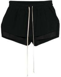 Rick Owens - Mist-colored Drawstring Shorts - Lyst