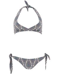 Etro - Bikini With Paisley Print Swimwear Blu-Donna - Lyst