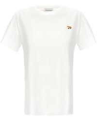 Maison Kitsuné - Baby Fox T Shirt Bianco - Lyst