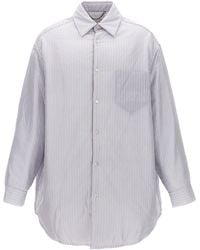 Maison Margiela - Striped Shirt Jacket - Lyst