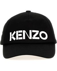 KENZO - Logo Printed Cap Hats - Lyst