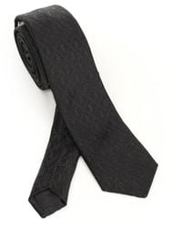 Saint Laurent - Monogram Tie Ties And Bow Ties Black - Lyst