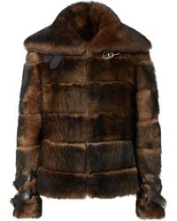 Fendi - Backed Sheepskin And Nappa Jacket - Lyst