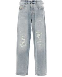 DIESEL - 2001 D-Macro Jeans Celeste-Uomo - Lyst