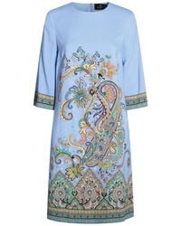 Etro - Abito Corto Con Stampa Paisley - Lyst