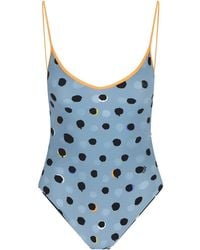 Fendi - Dotted Swimsuit - Lyst