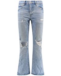 Purple Brand - Ripped Flare Jeans With Destroyed Effect - Lyst