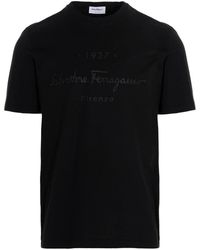 Ferragamo - Logo T-shirt - Lyst
