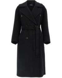 Max Mara - Dalila Coats And Trench Coats Black - Lyst