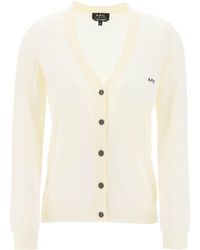 A.P.C. - Cotton Bella Cardigan For - Lyst