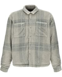 Stampd - Plaid Cropped Sherpa Buttondown Casual Jackets, Parka - Lyst