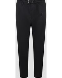 White Sand - Parachute Canvas Stretch Trousers - Lyst