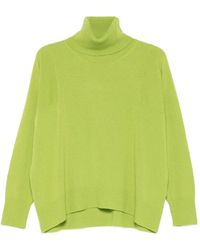Roberto Collina - Oversized Fit Wool Turtleneck Sweater - Lyst