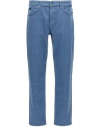 BOSS - 5-Pocket Pants Jeans Blu-Uomo - Lyst
