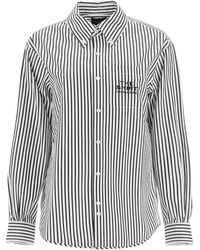 Marc Jacobs - Striped Cotton Poplin Button-Down Shirt - Lyst