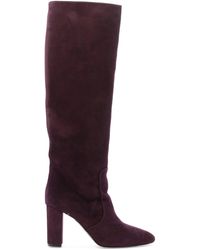 Via Roma 15 - Suede Heeled Boots - Lyst