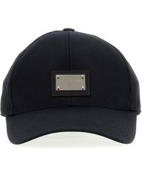 Dolce & Gabbana - Logo Plate Cap Hats - Lyst