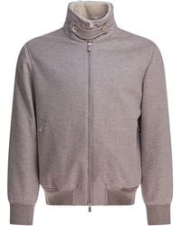Brunello Cucinelli - Cashmere Beave Bomber Jacket - Lyst