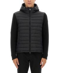 Colmar - Hooded Jacket With Knitted Sleeves - Lyst