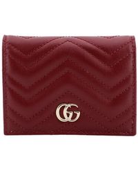 Gucci - Matelassé Leather Wallet With Frontal Gg Logo - Lyst