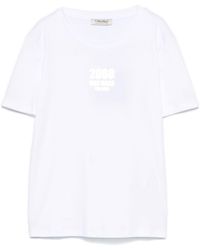 Max Mara - Logo Cotton T-Shirt - Lyst