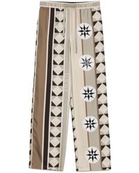 Loewe - Printed Silk Pajama Trousers - Lyst