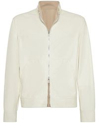 Brunello Cucinelli - Leather Jacket - Lyst