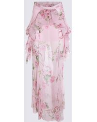 Blumarine - Silk Skirt - Lyst
